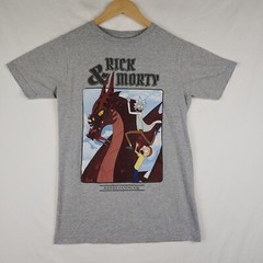 Rick & Morty T Shirt Mens S Gray Riders Handbook Graphic Print Adult Swim 2019