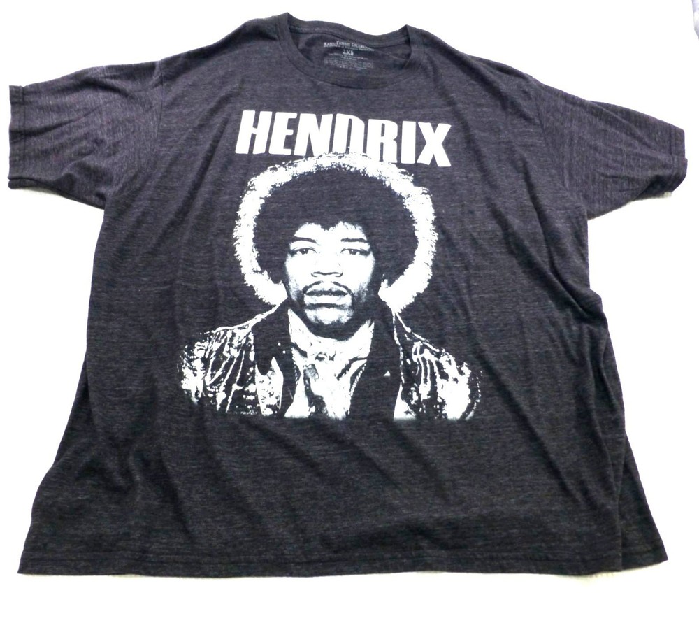 Jimi Hendrix Graphic T-Shirt Karl Ferris Collection 2X Polyester Cotton Rayon Bl