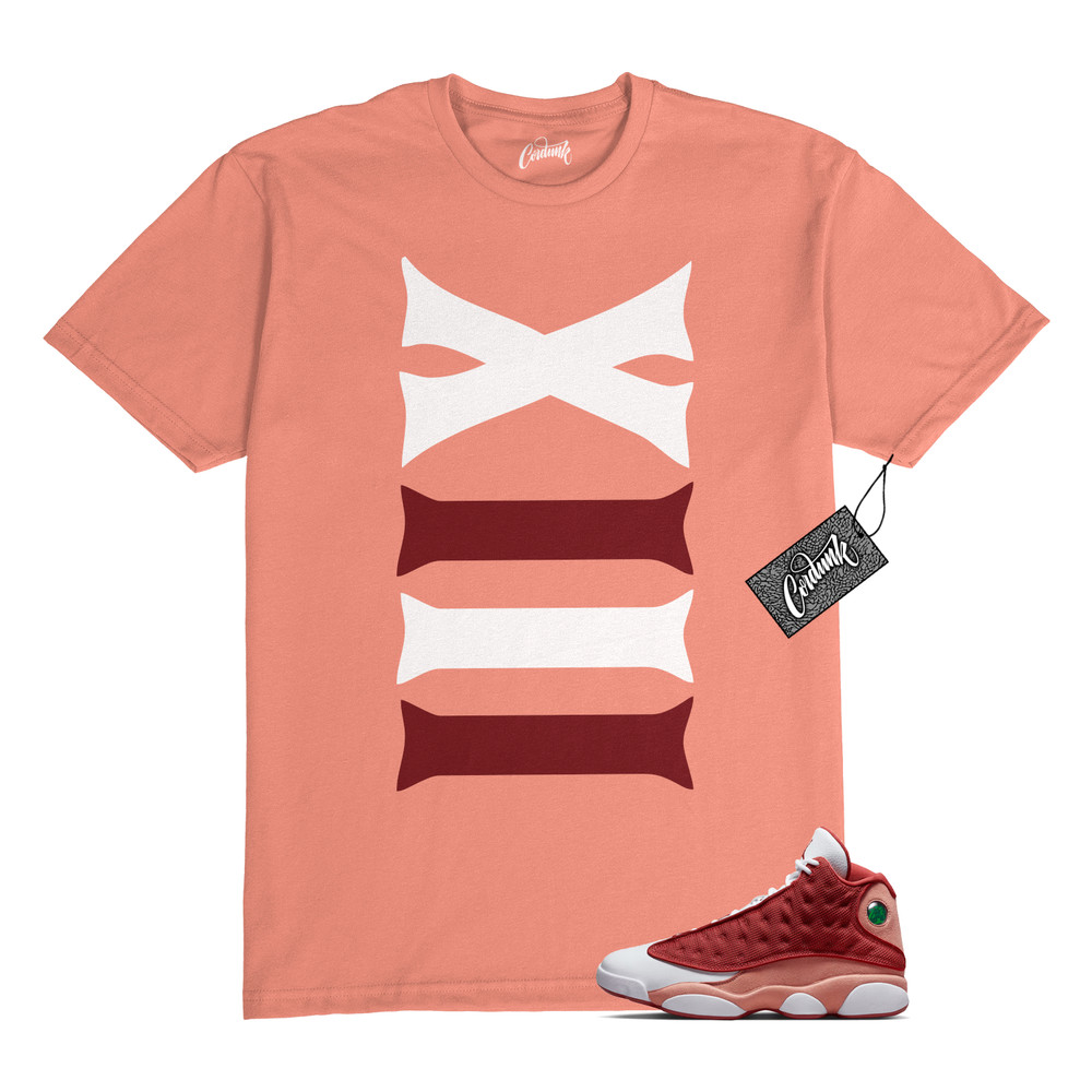 13 Dune Red Terra Blush Dunk T Shirt to Match XIII Jordan