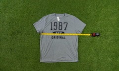 Aeropostale NYC 1987 Embroidered T Shirt Gray Size XXL