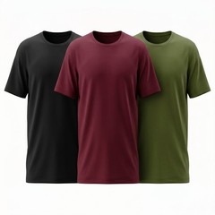 Men’s 3 Pack 100% Cotton T-Shirts Short Sleeve Crew Neck Casual Basic Tee