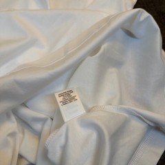 Murano Liquid Luxury Mock Neck Shirt Mens 4XB White Big and Tall Cotton