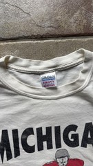 VTG Michigan Sucks Ann Arbor Is A Whore Graphic OSU Football T-Shirt White Large