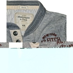 Vintage Abercrombie Y2K Muscle shirt mens XXL (Fits SMALLER like M) gray Henley