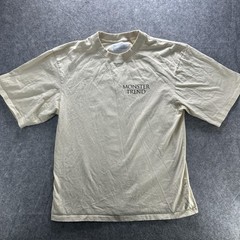 Monster Trend Shirt Mens XL Beige Graphic Swimmer Back Print Casual Streetwear