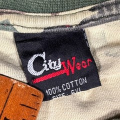 City Wear Camouflage T-Shirt Mens 3XL Green Big Tall Tiger Stripe Cotton Tee VTG
