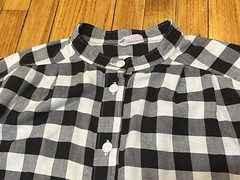 Vintage Fritzkittel Black/White Checkered Shirt Dress Maxi Women’s XL