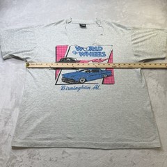 Vintage 1992 World of Wheels Tee XL USA Cut Neck Birmingham AL Shirt