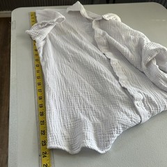 Bespoke Sport Mens Top Large White Gauzy Comfort Breathable Lightweight