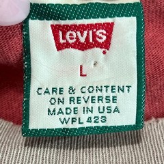Levi’s Vintage 1994 501 Original Graphic T-Shirt Mens Large Made In USA Red
