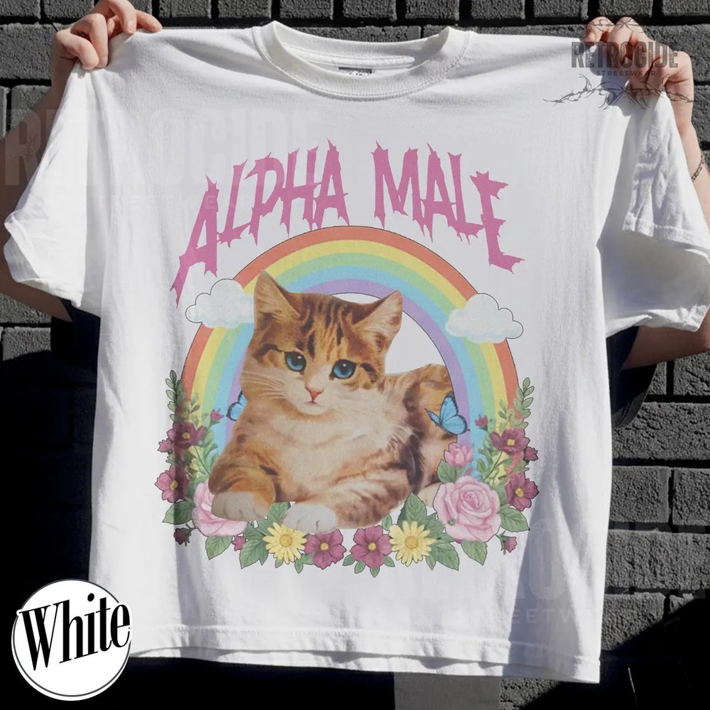Alpha Male Funny Kitten Tshirt, Funny Cat Meme Shirt, Boyfriend Gifts
