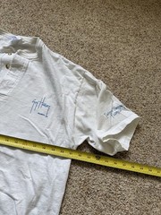 Vintage Guy Harvey Fish Fishing White Graphic Henley T-Shirt Large Nature ￼