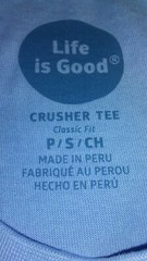 Life is Good at Great Wolf Lodge Blue S Logo Crusher T-Shirt NEW