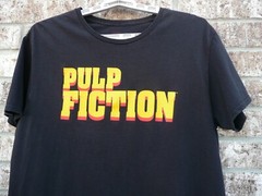 Pulp Fiction Size XL Cotton Black Graphic T-Shirt Movie Travolta