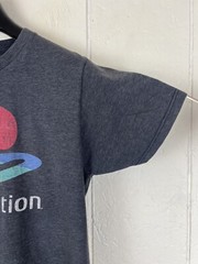 Playstation Shirt Mens Small Gray Graphic Logo Crew Neck Short Sleeve Stretch