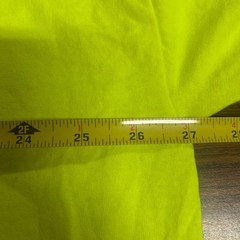 Warning Graphic Neon Yellow Gildan Ultra Cotton T-Shirt 3XL Preshunk EUC