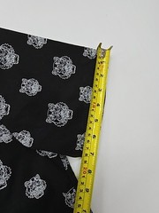 KENZO Mens Poplin Shirt Black Pattern Button Up Size XL Regular
