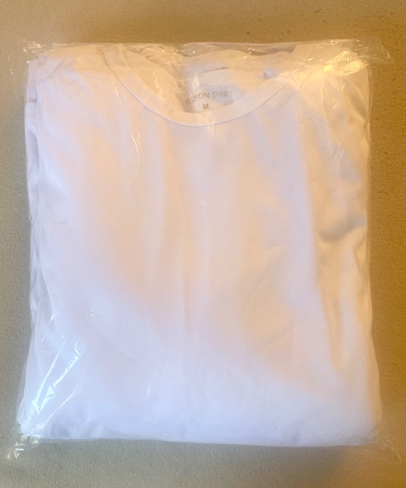 Men/Women white dryfit T-shirts ,slight stretch 10-pack for $40 of sizes M,L, XL
