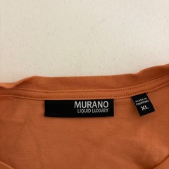 Murano Liquid Luxury T-Shirt Men’s XL Orange Short Sleeve Solid Casual Shirt