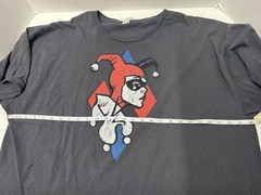 Harley Quinn Profiling T Shirt Mens Licensed DC Comics Tee Sport Dark Gray 3XL
