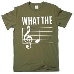 WHAT THE F Funny Musical Note T-shirt Musician Music Piano shirt Birthday gift