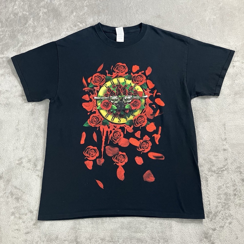 Guns N’ Roses Shirt Mens Large Black Graphic Print Tour 2017 Melbourne Australia