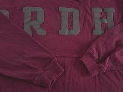 Vintage Spirit Jersey Fordham University Large Burgundy Gray Puff Print T-Shirt