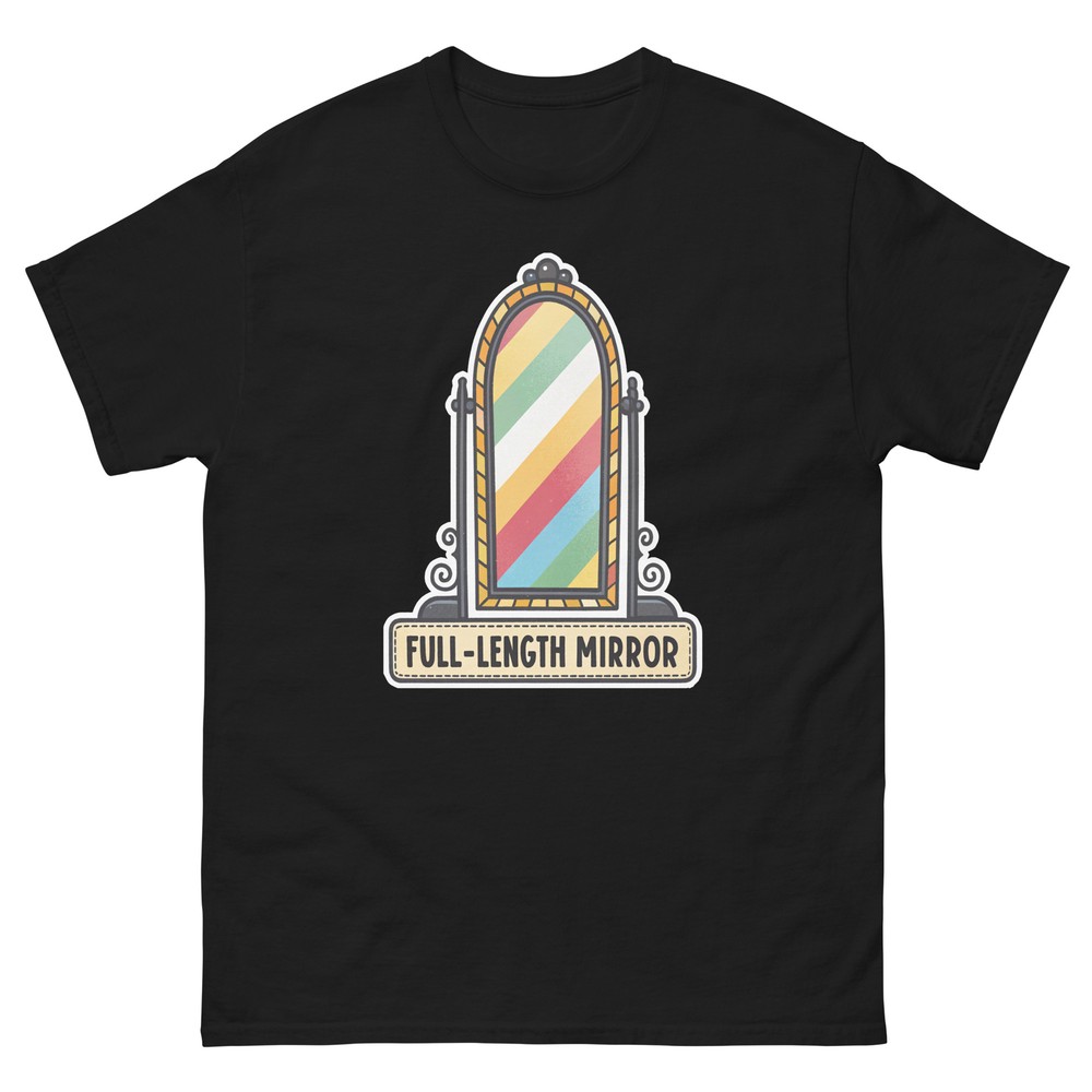 Full Length Mirror Hotel Item Travel Motel T-Shirt