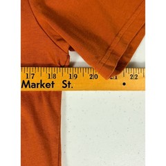 Under Armour Project Rock Iron Paradise Shirt Mens Small Orange Brahma Bull Tee