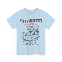 Cat Baking T-Shirt, Kitty Biscuits We Knead Em You Need Em Funny Shirt