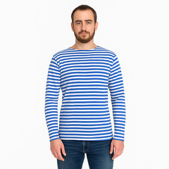 Authentic Ukrainian Military Telnyashka Triple Knit 500gsm Heavy Shirt Blue