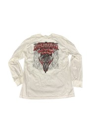 Vintage Y2K GSI biker dagger cyberpunk Milwaukee 105 years Longsleeve flame tee