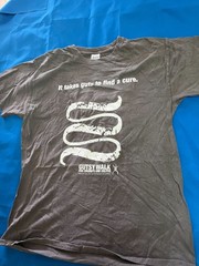 Gildan Gutsy Walk Crohn’s & Colitis Charity T-Shirt Gray Graphic Tee Adult Size