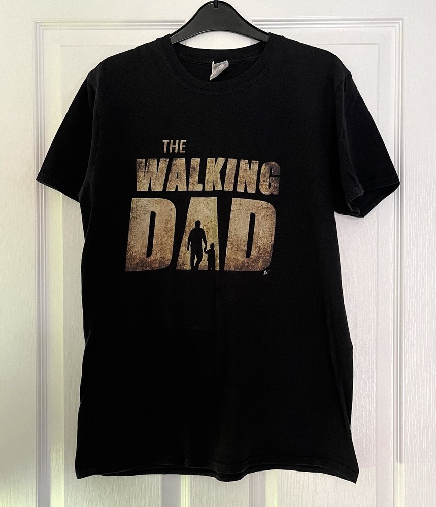Gildan The Walking Dad Tshirt Small 36” Chest 100% Cotton VGC! Fathers Day Tee