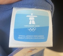 Vancouver 2010 Winter Olympics Whistler Mens Large Blue Short Sleeve NEW