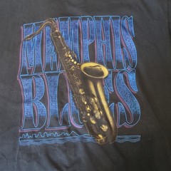 Vintage Fashion Victim Memphis Blues T Shirt XL USA Black Graphic Tee Music