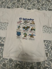 Camisa/shirt El Salvador Size Large Cute t- Shirt-no Holes