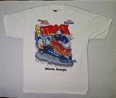 Vintage 1997 Fram Nationals Racing Track Atlanta Georgia T-shirt Size XL Oneita
