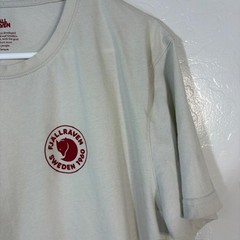 Fjallraven Shirt Mens XL Beige Sweden 1960 Logo Graphic Tee Outdoor Tagless