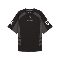 PUMA Bmw M Motorsport Lifestyle Crew Neck Long Sleeve T-Shirt Mens Black Casual