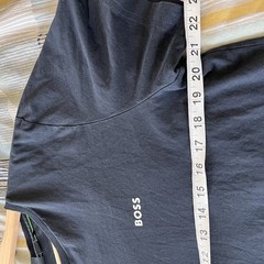 Boss men’s t-shirt XL blue logo fancy trendy modern soft material Pima Cotton