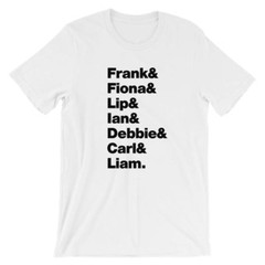 Shameless TV Show T-Shirt. Black, White, Gray or Red Soft Cotton Tee.