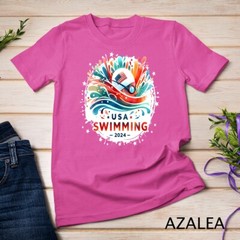 USA 2024 United States Athlete American Swimming 2024 USA Unisex T-shirt