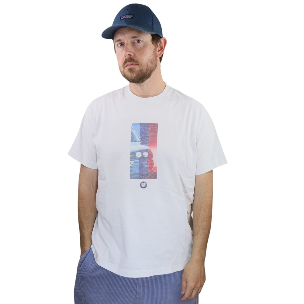 Kith BMW Motorsport Shirt Mens Medium White E30 M3 Racing Graphic Tee Collab