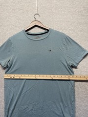 Hollister Must Have Collection T Shirt Mens Medium Blue Cotton Embroidered Logo
