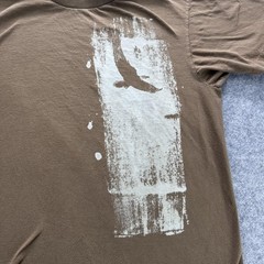 Gap Shirt Mens Medium Brown Bird Nature Graphic Crewneck Tagless Tee Cotton