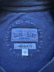 Blue Blue Japan Indigo-Dyed Cotton Jersey T-Shirt Size 3 Large Made In Japan