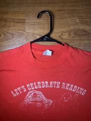 Vintage 80s Hanes Let’s Celebrate Reading Mt Gilead T Shirt USA Large 15