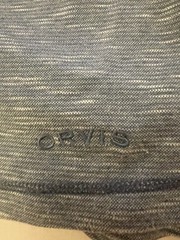 Orvis Men’s Shirt Heather Blue/ Grey Long Sleeve Pullover Chest 48 XL EUC