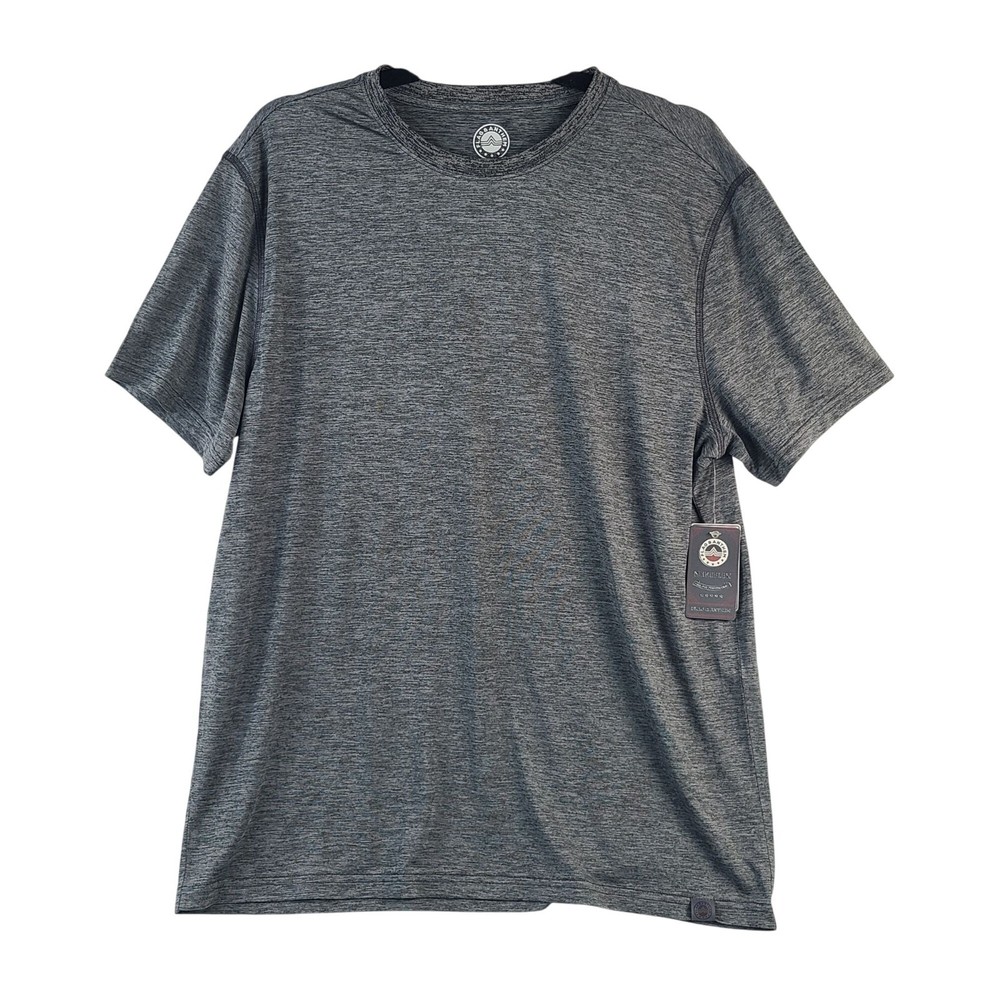 NEW Flag & Anthem Men’s Charcoal Performance T-Shirt Sz M UPF & Moisture Wicking